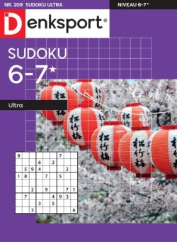 Denksport Sudoku 6-7 ultra – 2 Oktober 2025