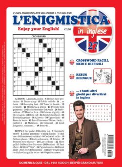 Enigmistica in inglese – Ottobre-Dicembre 2025