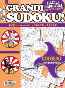 Grandi Sudoku – Ottobre-Novembre 2025