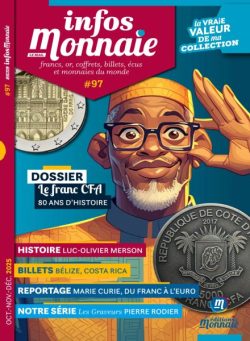 Infos Monnaie – Octobre-Novembre-Decembre 2025