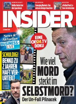 Insider Austria – 22 Oktober 2025