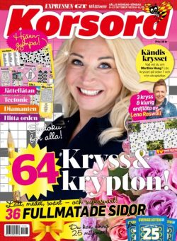 Korsord – 6 Oktober 2025