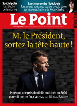Le Point – 9 Octobre 2025