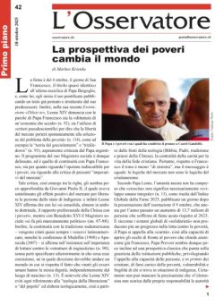 L’Osservatore – 18 Ottobre 2025