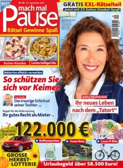 Mach mal Pause – 23 September 2025