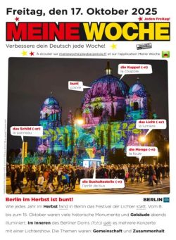 Meine Woche – 16 Oktober 2025