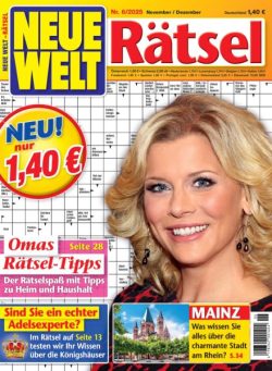 Neue Welt Ratsel – November-Dezember 2025