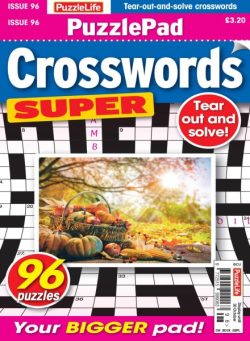 PuzzleLife PuzzlePad Crosswords Super – October 2025