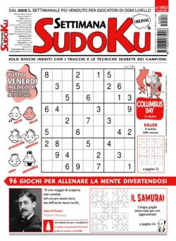 Settimana Sudoku – 17 Ottobre 2025