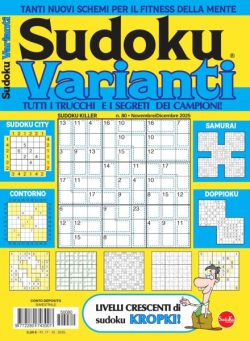 Sudoku Varianti – Novembre-Dicembre 2025