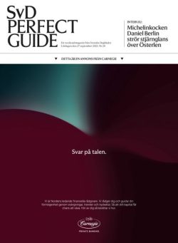 SvD Perfect Guide – 27 September 2025