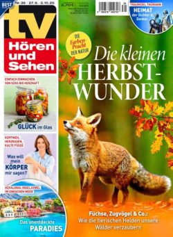 TV Horen und Sehen – 19 September 2025