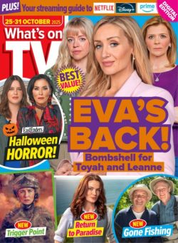 What’s on TV – 25 October 2025