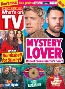 What’s on TV – 27 September 2025