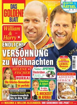 Das Goldene Blatt – 22 November 2025