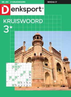 Denksport Kruiswoord 3 – 30 Oktober 2025