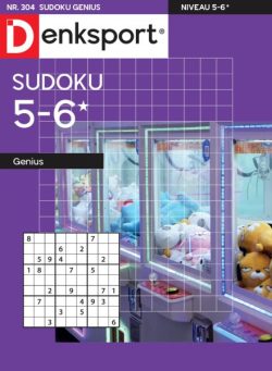 Denksport Sudoku 5-6 genius – 27 November 2025