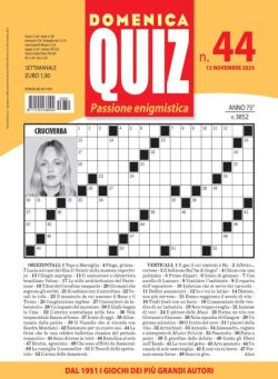 Domenica Quiz – 13 Novembre 2025