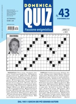 Domenica Quiz – 6 Novembre 2025