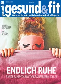 Gesund & Fit – 20 Oktober 2025
