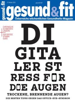 Gesund & Fit – 27 Oktober 2025