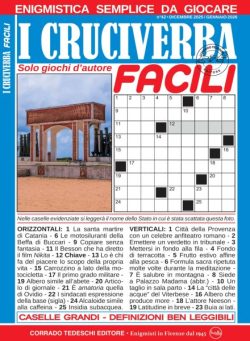 I Cruciverba Facili – Dicembre 2025 – Gennaio 2026