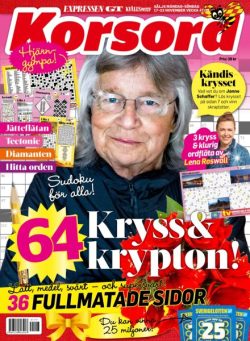Korsord – 17 November 2025