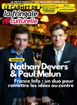 Le Carnet de La Fringale Culturelle – 14 Novembre 2025