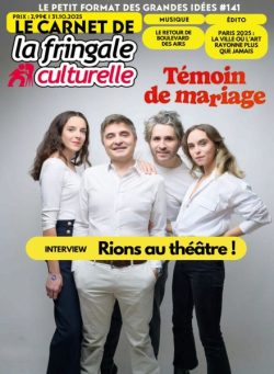 Le Carnet de La Fringale Culturelle – 31 Ottobre 2025