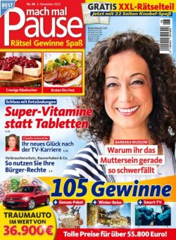 Mach mal Pause – 4 November 2025