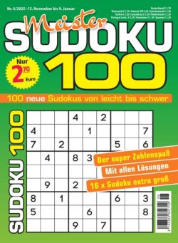Meister Sudoku – 15 November 2025