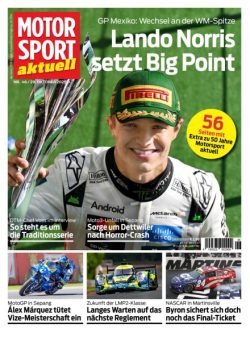 Motorsport aktuell – 28 Oktober 2025