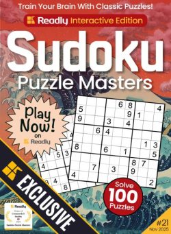 Sudoku Puzzle Masters – November 2025