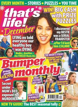 That’s Life Monthly – December 2025