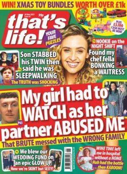 that’s life! UK – 13 November 2025