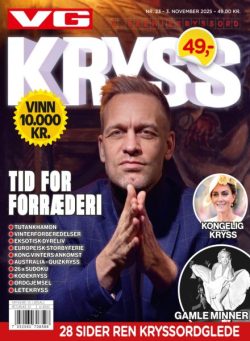 VG Kryssord – 3 November 2025