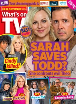 What’s on TV – 22 November 2025