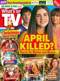 What’s on TV – 29 November 2025