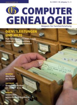 Computer Genealogie – Dezember 2025