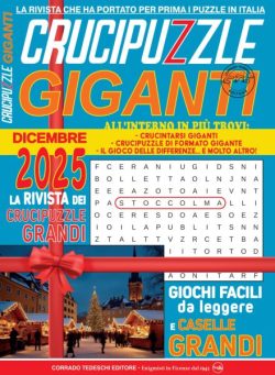 Crucipuzzle Giganti – Dicembre 2025