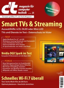 c’t Magazin – 28 November 2025