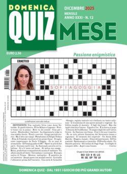 Domenica Quiz Mese – Dicembre 2025