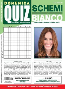 Domenica Quiz Schemi in Bianco – Dicembre 2025 – Gennaio 2026