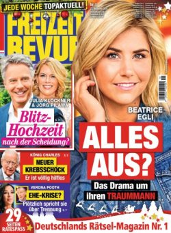 Freizeit Revue – 22 Dezember 2025