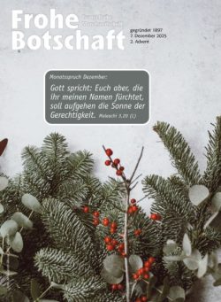 Frohe Botschaft – 7 Dezember 2025