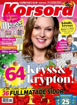 Korsord – 15 December 2025