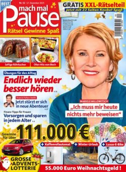 Mach mal Pause – 16 Dezember 2025