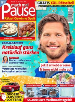 Mach mal Pause – 23 Dezember 2025