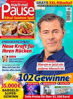 Mach mal Pause – 25 November 2025