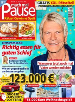 Mach mal Pause – 9 Dezember 2025